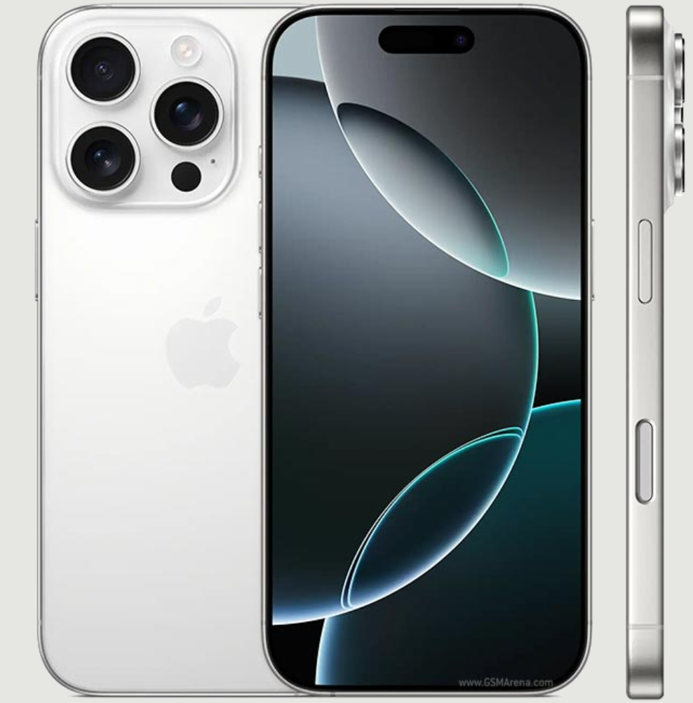 Apple iPhone 16 Pro Max in silver